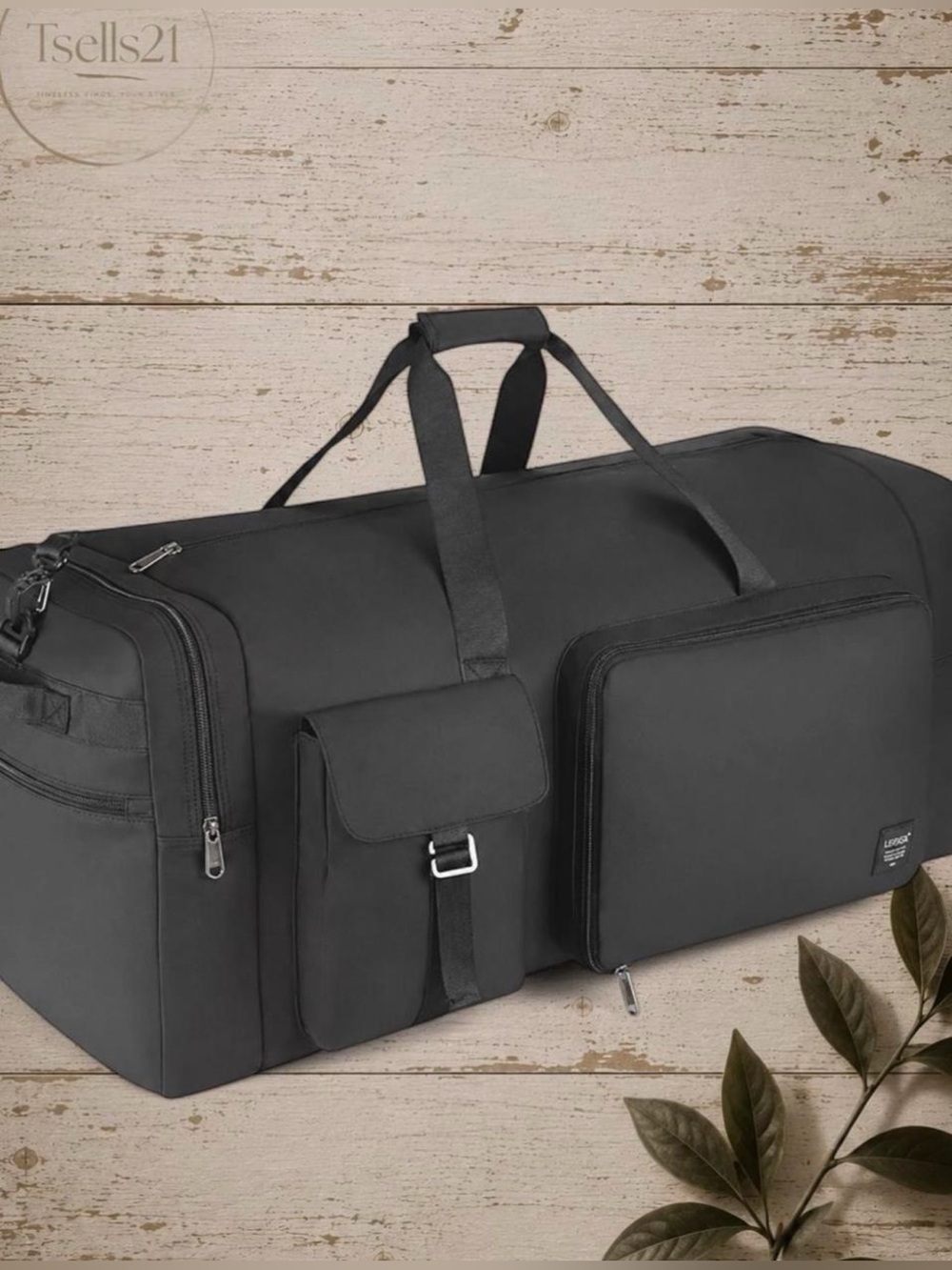 NWT Urtala Massive 120L Black Duffle Bag / Travel Bag